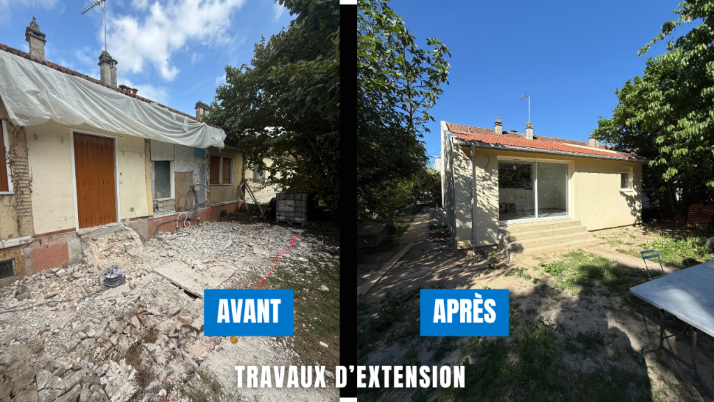 Travaux d'extension